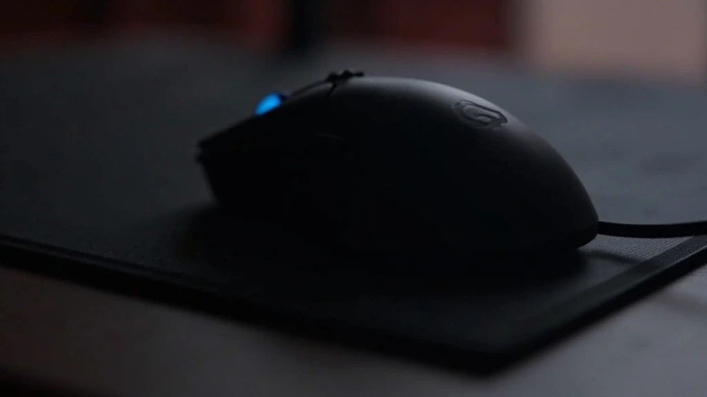 Logitech G Pro X 2 Superstrike side profile on a flat desk mat