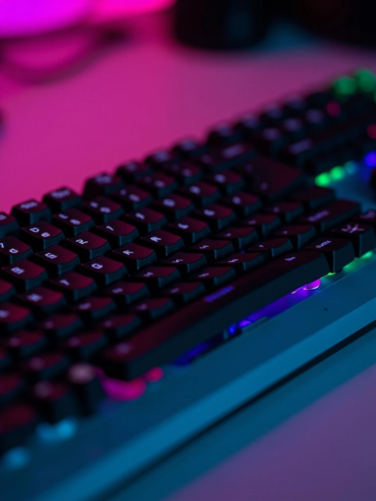 Wooting 80HE tenkeyless keyboard, three-quarter view