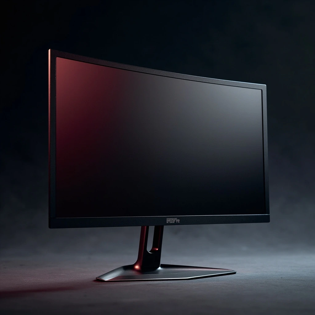 ASUS ROG PG27AQDM 360Hz OLED monitor on neutral surface